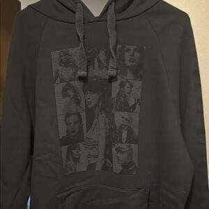 Black Taylor Swift Eras Tour Graphic Hoodie
